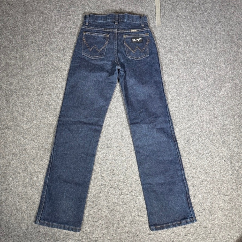 Wrangler Boys Slim Fit Straight‎ Leg Jeans Dark Indigo Denim 12 Slim 1013BSEDD